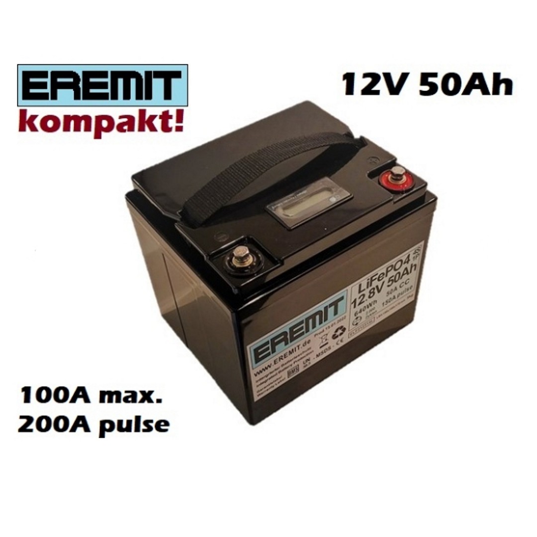 Emerit 12V 50Ah LiFePO4 - IFS - Innviertler Funkshop