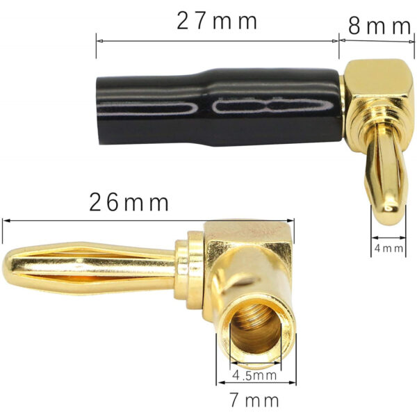 Bananenstecker  4mm 90 Grad – Bild 3