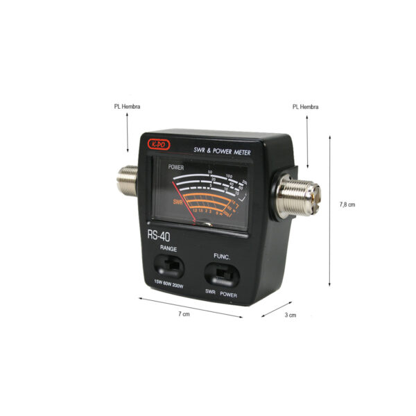 KPO RS-40  SWR und Wattmeter – Bild 5