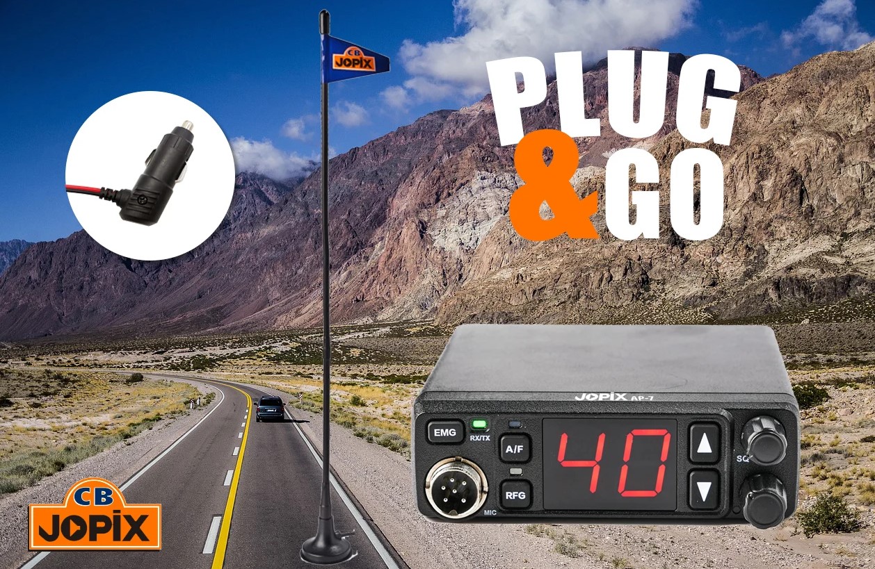 JOPIX AP-7 CB-Funkgerät 12/24V + Magnetantenne 1 JOPIX AP-7 CB-Funkgerät 12/24V + Magnetantenne