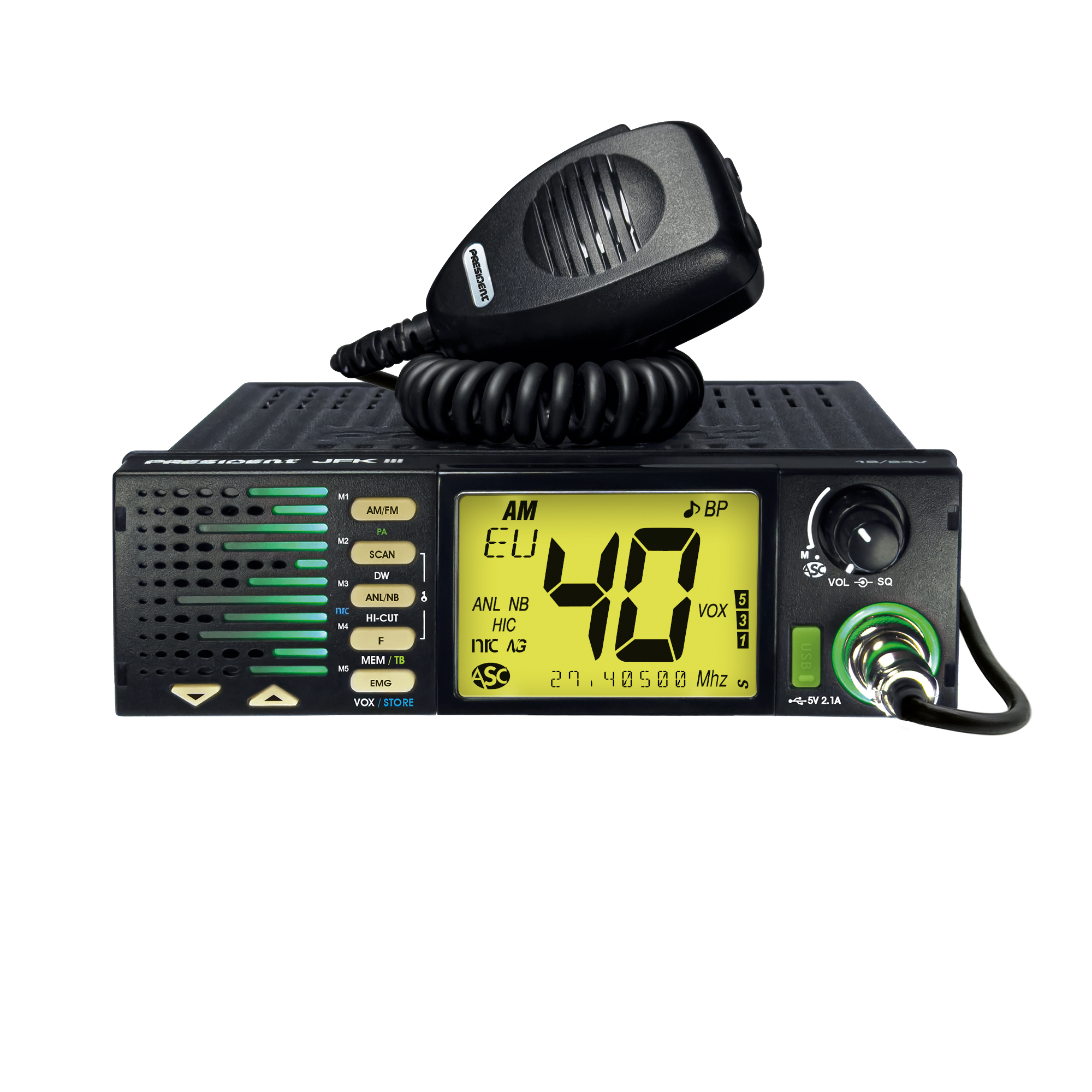 President JFK III VOX 12/24 Volt ASC Multinorm 8 President JFK III VOX 12/24 Volt ASC Multinorm – Bild 8