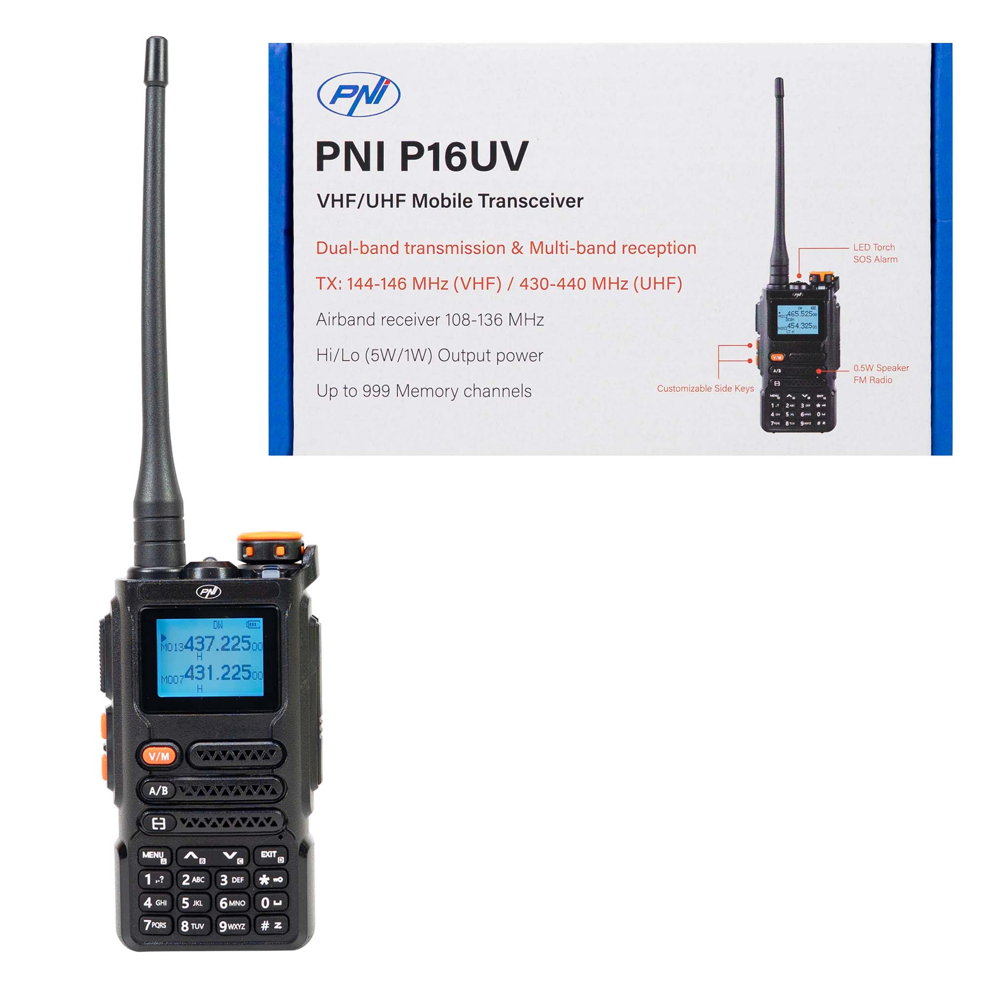 PNI P16UV VHF/UHF-Handfunkgerät 4 PNI P16UV VHF/UHF-Handfunkgerät – Bild 4