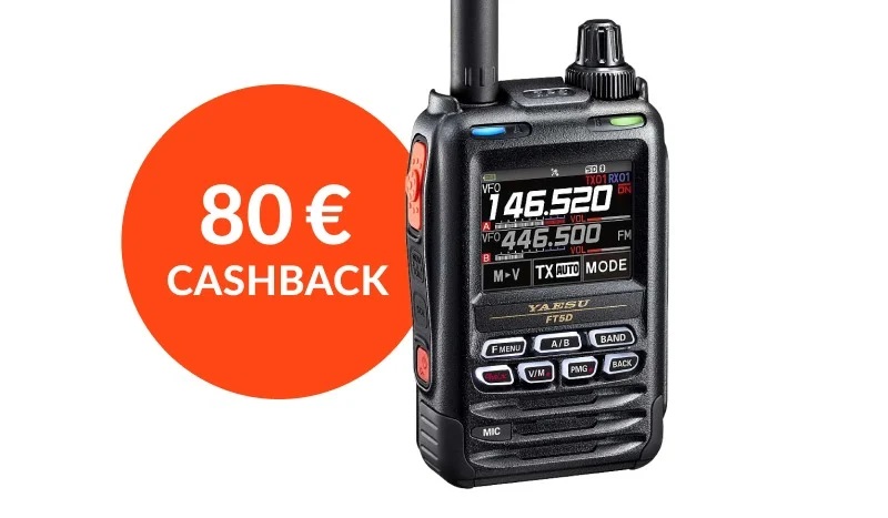 Yaesu FT-5DE VHF/UHF-Handfunkgerät mit C4FM 1 Yaesu FT-5DE VHF/UHF-Handfunkgerät mit C4FM