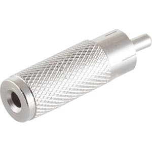 Amateurfunk, CB-Funk, PMR-Funk, erneuerbare Energie 3 Cinchstecker auf Klinkenkupplung Mono 3,5mm Metall